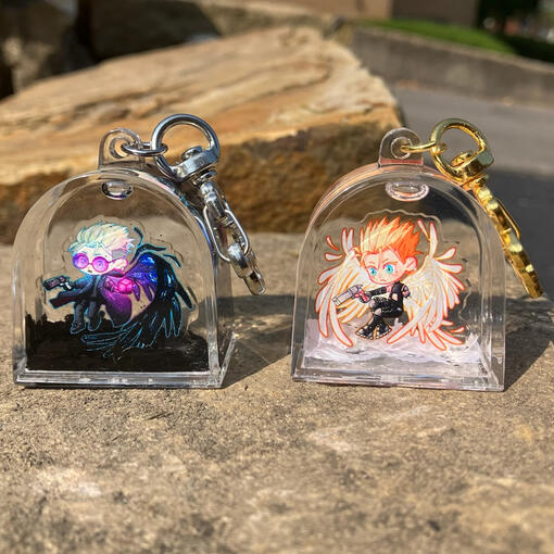 Trigun - black/white feather sequins