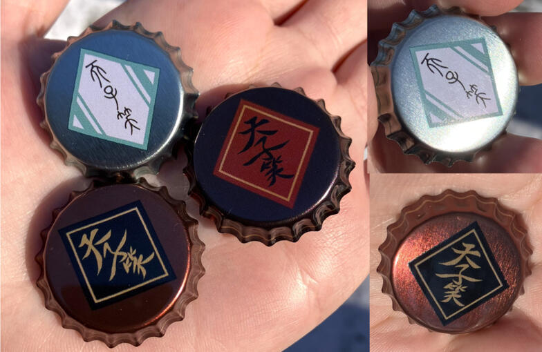 MDZS - bottle cap pins