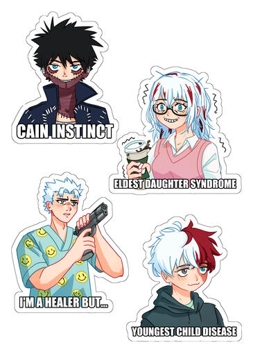 BNHA sticker sheet