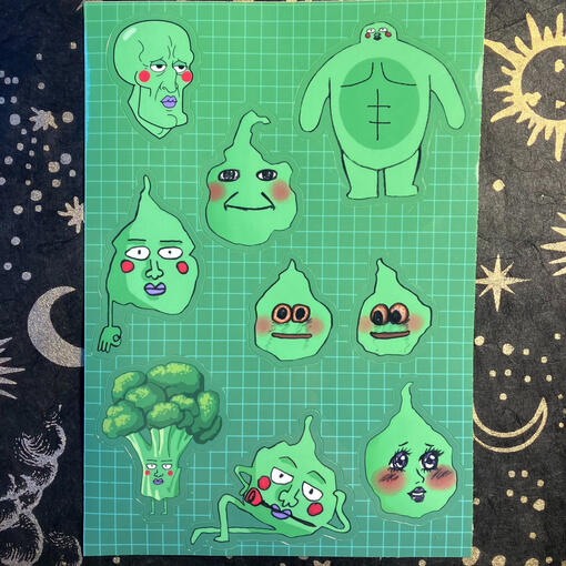 MP100 sticker sheet