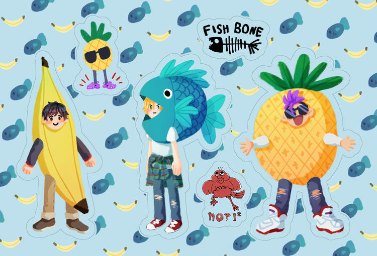 Banana Fish sticker sheet